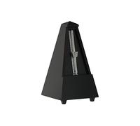 Wittner Metronome Taktell Forme Pyramide Système Maelzel Série 810 - Boîtier en bois massif - Avec cloche - Noir mat - Mécanique à remonter - Pas de piles nécessaires - Fabriqué en Allemagne
