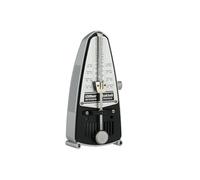 Wittner Métronome Taktell Piccolo Série 830 - Boîtier en plastique - Sans cloche - Argenté - Mécanique à remonter - Pas de piles nécessaires - Fabriqué en Allemagne
