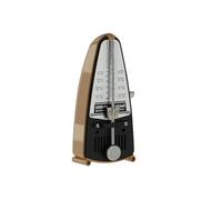 Wittner Métronome Taktell Piccolo Série 830 - Boîtier en plastique - Sans cloche - Brun clair - Mécanique à remonter - Pas de piles nécessaires - Fabriqué en Allemagne