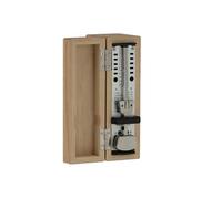 Wittner Métronome Taktell Super-Mini Série 880.2 - Boîtier en bois massif - Sans cloche - Chêne mat - Mécanique à remonter - Pas de piles nécessaires - Fabriqué en Allemagne