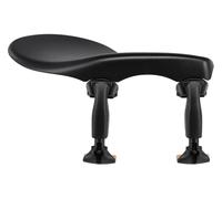 Wittner repose-menton Zurich, repose-menton latéral alto, plastique haute technologie, hauteur réglable, inclinaison réglable, sans tournevis, noir, Made in Germany, 259231