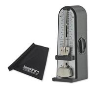 Wittner Taktell Piccolino 890161 Métronome mécanique avec chiffon microfibre Keepdrum Noir