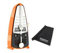 Wittner Taktell Piccolo 830231 Métronome mécanique Orange avec chiffon microfibre Keepdrum