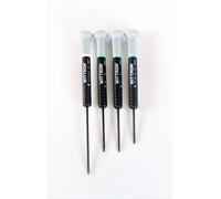 WITTRON Jeu de tournevis 4 pièces cruciforme, à fente, Torx, pour mécanicien de précision, professionnel