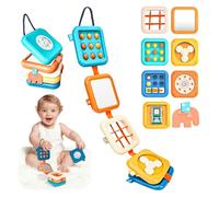 wittsyer 8 en 1 Cube d’Activités Montessori, Jouet Éducatif et Sensoriel pour Bébé dès 1 an - Développement de la Motricité et de la Coordination - Cadeau Éducatif Garçon & Fille