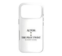 Witty Altos Plot Twist Choir Chanteur Humour Coque pour iPhone 17 Pro