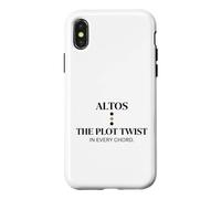 Witty Altos Plot Twist Choir Chanteur Humour Coque pour iPhone X/XS