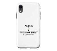 Witty Altos Plot Twist Choir Chanteur Humour Coque pour iPhone XR