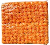 Witty Cuties Lot de 144 roses oranges artificielles en mousse pour loisirs créatifs, décoration de bouquets de mariage, fête prénuptiale, décoration de fleurs
