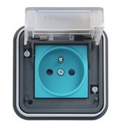 Witty IP55 3KW 2P+T M2+ encas. - COFFRET DISTRIBUTION BORNES CHARGE VE HAGER XEV081