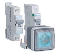 Witty IP55 3KW 2P+T M2+protec - COFFRET DISTRIBUTION BORNES CHARGE VE HAGER XEV080P