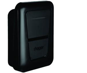 witty pro borne de recharge IP54 1x 7,4/22kW 1P/3P T2+RFID+WEB APP+OCPP+MID - HAGER XVL122SLM