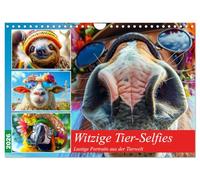 Witzige Tier-Selfies. Lustige Portraits aus der Tierwelt (Wandkalender 2026 DIN A4 quer), CALVENDO Monatskalender: Wenn tierische Egos die Kamera übernehmen!
