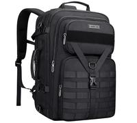 WITZMAN Sac à Dos de Voyage Homme 45L Convertible 3-en-1 PC 17 Pouces | Plusieurs Compartiments, Ouverture à Plat Type Valise et Format Cabine, Idéal Pour Voyages, Courts Séjours, B688 Noir
