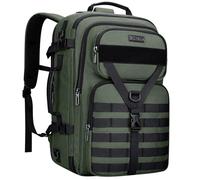 WITZMAN Sac à Dos de Voyage Homme 45L Convertible 3-en-1 PC 17 Pouces | Plusieurs Compartiments, Ouverture à Plat Type Valise et Format Cabine, Idéal Pour Voyages, Courts Séjours, B688 Vert Clair