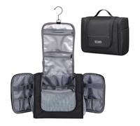 WITZMAN Trousse De Toilette pour Hommes Femmes Grand Sac De Salle De Bain Multi-Organisation Sac De Rasage Résistant à L’Eau (B690 Noir)