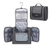 WITZMAN Trousse De Toilette pour Hommes Femmes Grand Sac De Salle De Bain Multi-Organisation Sac De Rasage Résistant à L’Eau (B690 Gris)