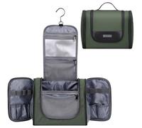 WITZMAN Trousse De Toilette pour Hommes Femmes Grand Suspendu Multi-Organisation Salle De Bain Sac De Toilette RéSistant à L’Eau Dopp Kit Sac De Rasage Hommes (B690 Vert Armée)