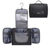 WITZMAN Trousse De Toilette pour Hommes Femmes Grand Suspendu Multi-Organisation Salle De Bain Sac De Toilette RéSistant à L’Eau Dopp Kit Sac De Rasage Hommes (B690 Noir)