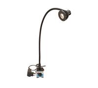 WIVAMAC Spot LED avec base magnétique 5 W avec col de cygne industriel pour tour à bois, boiseries, fraisage CNC, perceuse et établi.