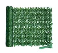 Wivico Haie Artificielle Faux Érable 3m x 1m,Clôture Décorative Anti-UV pour Jardin et Balcon,Feuillage Réaliste Rouleau Protège Privacy
