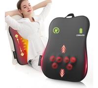 Wivikaz Masseur de dos complet avec chaleur, masseur dorsal rechargeable sans fil pour soulager la douleur des tissus profonds, massage 4D pour les épaules, le cou, pour la maison, le bureau, la