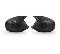 Wivplex 1 paire de garnitures boîtier latéral vue arrière, for, E87 E81 E82 E90 E91 E92 E93 120i 128i 118d 120d 130i Capuchon de couverture de rétroviseur latéral de voiture(Black CARBON FIBER)