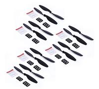 Wivplex 12PCS 1045 Hélice 10 Pouces CW CCW 10X45 Accessoires Drone DIY Quad-Copter RC Lame Pièces De Rechange Ventilateurs D'aile F450 F550 Lames de Drone(Schwarz)