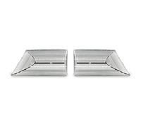 Wivplex 2 pièces feu de position latéral ambre dynamique clignotant garde-boue, for Opel, Vectra C 2002-2008 Signum 2003-2008 Voyant de voiture(Dynamic Clear Case)