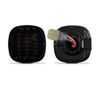 Wivplex 2 pièces feu de position latéral ambre dynamique clignotant séquentiel lampes garde-boue, for, A3 8L A4 8D S4 B5 Voyant de voiture(No Dynamic Smoked)