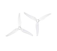 Wivplex 24 pièces/12 paires 51466 Hélice à trois pales 3 CW CCW 2306 2207 Moteur RC FPV Multirotor Ensemble de pales d'hélice de drone(Colorless)