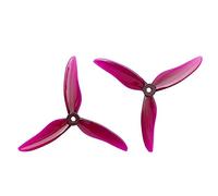 Wivplex 24 pièces/12 paires 51499 Hélices à trois pales 2306 2207 Moteur RC FPV Multirotor 3 CW CCW Hélice Ensemble de pales d'hélice de drone(Purple)