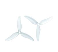 Wivplex 24 pièces/12 paires 51499 Hélices à trois pales 2306 2207 Moteur RC FPV Multirotor 3 CW CCW Hélice Ensemble de pales d'hélice de drone(Colorless)