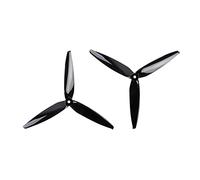 Wivplex 24 pièces/12 paires d'hélices à 3 pales de 7 pouces for drone course FPV RC Quadcopter Ensemble de pales d'hélice de drone(Schwarz)