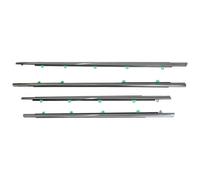 Wivplex 4pcs/et Car Door Window Decorative Trips Black Rubber Trip, For Crv 2012 2013 2014 2015 2016 Accessories Joint d'étanchéité pour vitres latérales de voiture