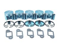 Wivplex 5 jeux de joints d'axe Piston 42.5mm, roulement à aiguilles, silencieux, for, MS250 025, remplacement tronçonneuse 1123 030 2011 16 Kit piston pour tronçonneuse