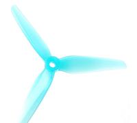 Wivplex 8 paires/16 pièces hélices RC FPV Racing Drone 5,1 pouces 3 lames 2CW 2CCW Polycarbonate Ensemble de pales d'hélice de drone(8 pairs Blue)