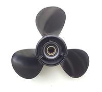 Wivplex 9,9x11, for Tohatsu 20HP 30hp, for hélice Hélices hors-bord en aluminium à 3 pales Cannelure 10 dents Remplacement de l'hélice du bateau