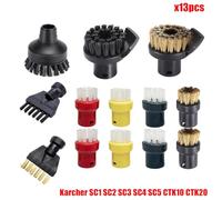 Wivplex Accessoires Brosse à buse en nylon for aspirateur à vapeur portatif SC1 SC2 SC3 SC4 SC5 SC7 CTK10 CTK20 Pièces de rechange Accessoires pour nettoyeurs vapeur(Set3)