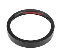 Wivplex Anneau de garniture de lunette de garniture de compteur de vitesse de moto en aluminium, for Harley, Sportster 883 1200 Dyna Street Bob Low Rider noir/Chrome Bague de garniture de jauge de mot