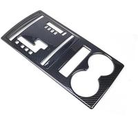 Wivplex Autocollant de voiture garniture panneau changement vitesse 2 pièces, pour Mitsubishi, pour Pajero 2007-2019 bande de garniture de tableau de bord de voiture