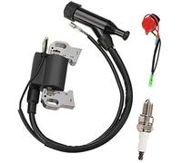Wivplex Bobine d'allumage, for Moteurs GX240 GX270 GX340 GX390 8HP 9HP 11HP 13HP Go Kart 270cc WT30X Pompe à Eau Nettoyeur Haute Pression Tondeuse à Gazon avec Bougie d'allumage Pièces de Moteur