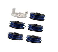 Wivplex Bobine de Fil for Coupe-Bordures Ryobi, RAC123 5132002671, 1,6 mm x 8,3 m, for Ryobi, RLT4027, RLT4125, RLT5027, RLT6030, RLT5127, RLT6130-5132002670 (8 bobines + 1 Couvercle) Ligne de Bobine