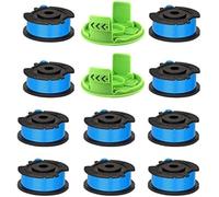 Wivplex Bobine de tondeuse à gazon Bobine de débroussailleuse, pour coupe-herbe à cordon unique pour Greenworks, ligne de remplacement pour coupe-bordure de 1.65Mm, 24V(BLACK 10 2)