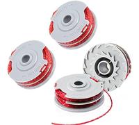 Wivplex Bobine de tondeuse à gazon Ligne de bobine débroussailleuse 8 pièces 1,5 mm 11 M Fly021 513937190 Bobines remplacement en nylon à double alimentation automatique(BLACK 4 PCS)