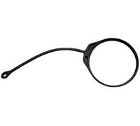 Wivplex Bouchon de réservoir d'huile universel for essence, for Beetle, Sharan, Scirocco, Lupo T Roc, Touareg, Caddy Cordon d'attache du bouchon du réservoir de carburant(BLACK Straight Rope w Loop)