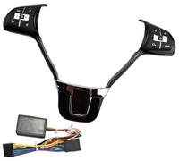 Wivplex Bouton de régulateur vitesse voiture, for Jetta, for POLO, for Passat, for Santana, bouton volant, volume, commutateur audio, téléphone, moyeux, accessoires Interrupteur au volant(BLACK B5)