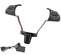 Wivplex Bouton de régulateur vitesse voiture, for Jetta, for POLO, for Passat, for Santana, bouton volant, volume, commutateur audio, téléphone, moyeux, accessoires Interrupteur au volant(BLACK B7)