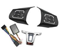 Wivplex Bouton de régulateur vitesse voiture, for Jetta, for POLO, for Passat, for Santana, bouton volant, volume, commutateur audio, téléphone, moyeux, accessoires Interrupteur au volant(BLACK A3)