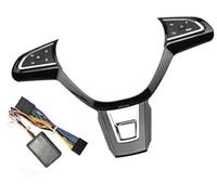 Wivplex Bouton de régulateur vitesse voiture, for Jetta, for POLO, for Passat, for Santana, bouton volant, volume, commutateur audio, téléphone, moyeux, accessoires Interrupteur au volant(BLACK C8)